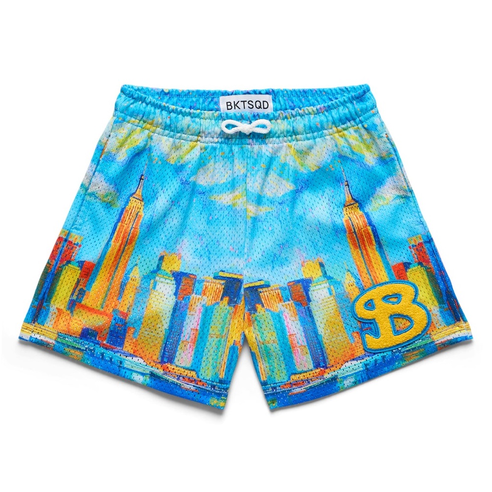 Bucketsquad New York Skyline Basketball Shorts Youth XL (11/12)